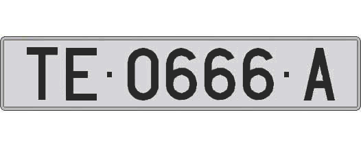 TE0666A matricula larga