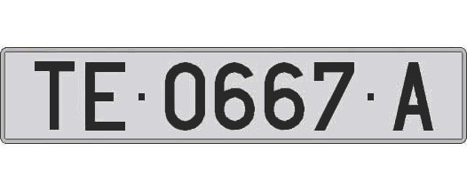 TE0667A matricula larga