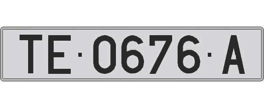 TE0676A matricula larga