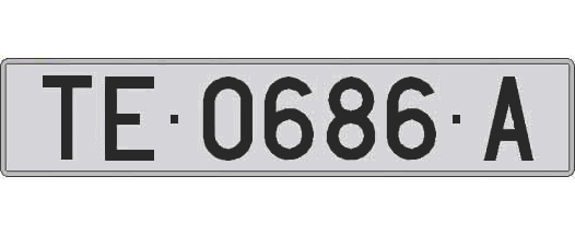 TE0686A matricula larga