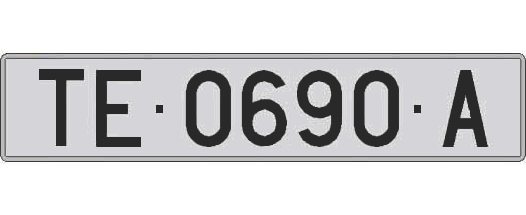 TE0690A matricula larga