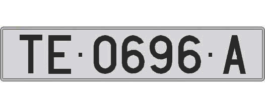 TE0696A matricula larga