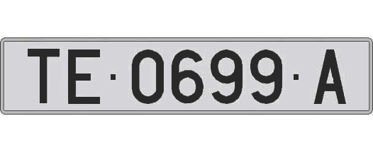 TE0699A matricula larga