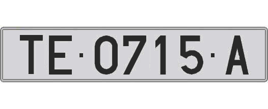 TE0715A matricula larga