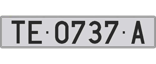 TE0737A matricula larga