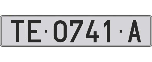 TE0741A matricula larga