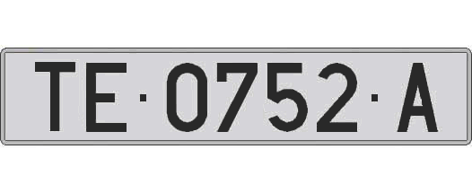 TE0752A matricula larga