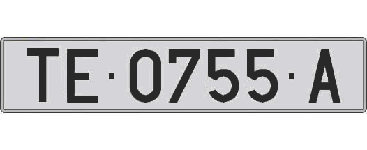 TE0755A matricula larga