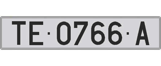 TE0766A matricula larga