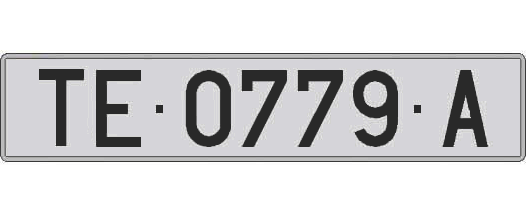 TE0779A matricula larga