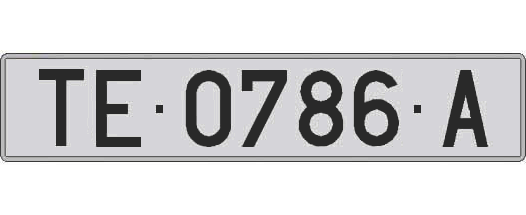 TE0786A matricula larga