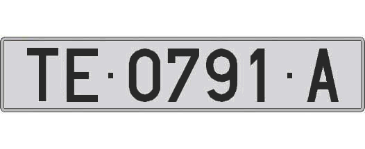TE0791A matricula larga