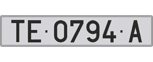 TE0794A matricula larga