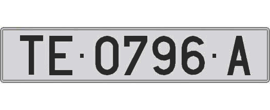 TE0796A matricula larga