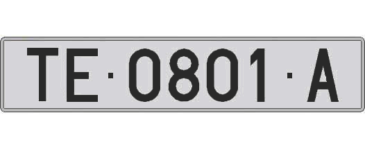 TE0801A matricula larga