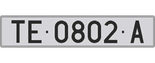 TE0802A matricula larga