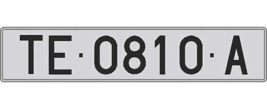 TE0810A matricula larga