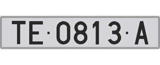 TE0813A matricula larga