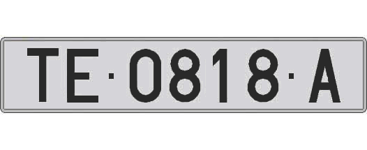 TE0818A matricula larga