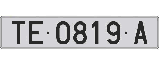 TE0819A matricula larga