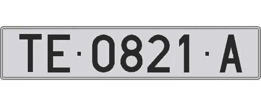 TE0821A matricula larga