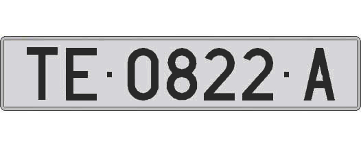 TE0822A matricula larga