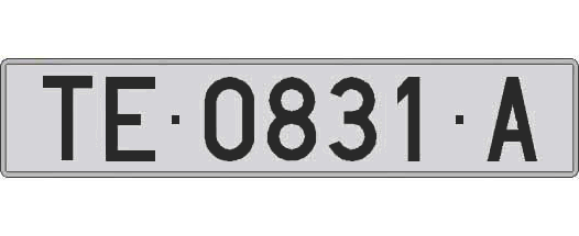 TE0831A matricula larga