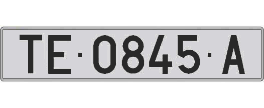TE0845A matricula larga