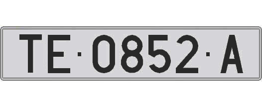 TE0852A matricula larga