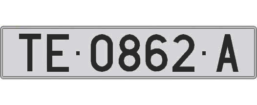 TE0862A matricula larga
