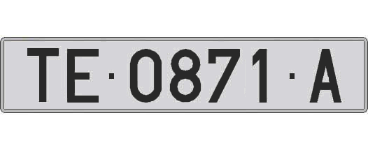 TE0871A matricula larga
