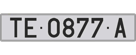 TE0877A matricula larga