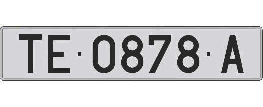 TE0878A matricula larga