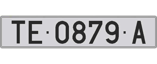 TE0879A matricula larga
