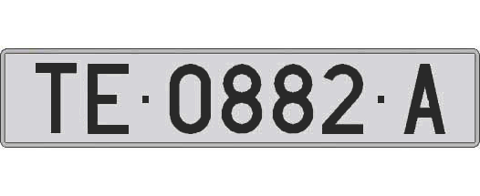 TE0882A matricula larga