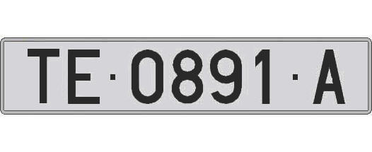 TE0891A matricula larga