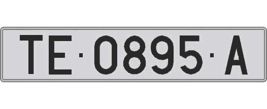 TE0895A matricula larga