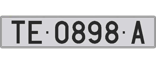 TE0898A matricula larga