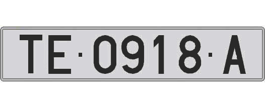 TE0918A matricula larga