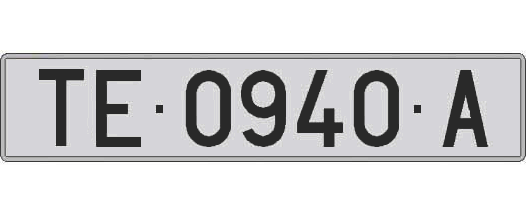 TE0940A matricula larga