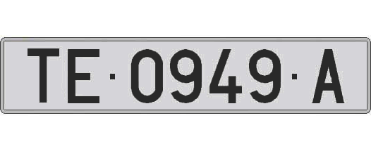 TE0949A matricula larga