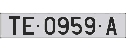 TE0959A matricula larga
