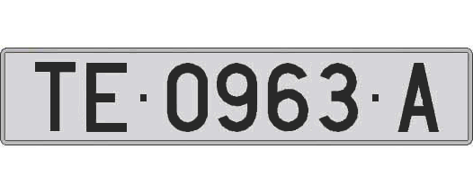TE0963A matricula larga
