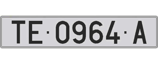 TE0964A matricula larga