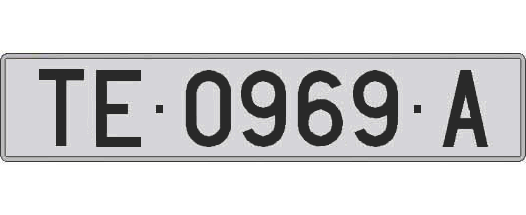 TE0969A matricula larga