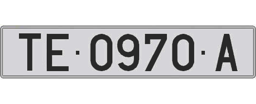 TE0970A matricula larga