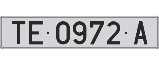 TE0972A matricula larga
