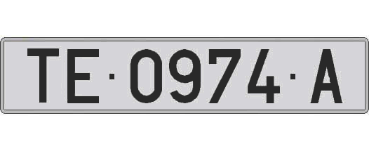 TE0974A matricula larga