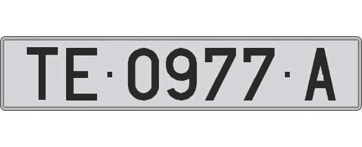 TE0977A matricula larga