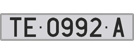 TE0992A matricula larga
